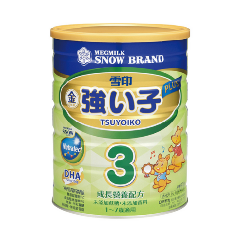 SNOW BRAND 雪印 金強子3號 PLUS成長營養配方(每份重量 × 嬰兒奶粉階段 × 數量 900g × 1-7歲 × 1罐)