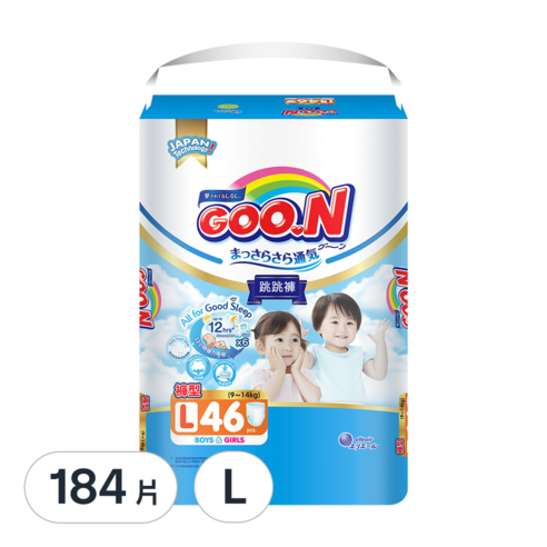 GOO.N 大王 輕薄舒爽褲型尿布 L × 184片